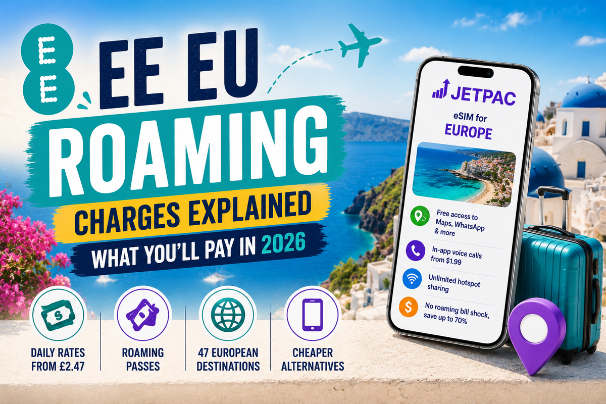 EE EU Roaming Charges Explained: What You'll Pay in 2026