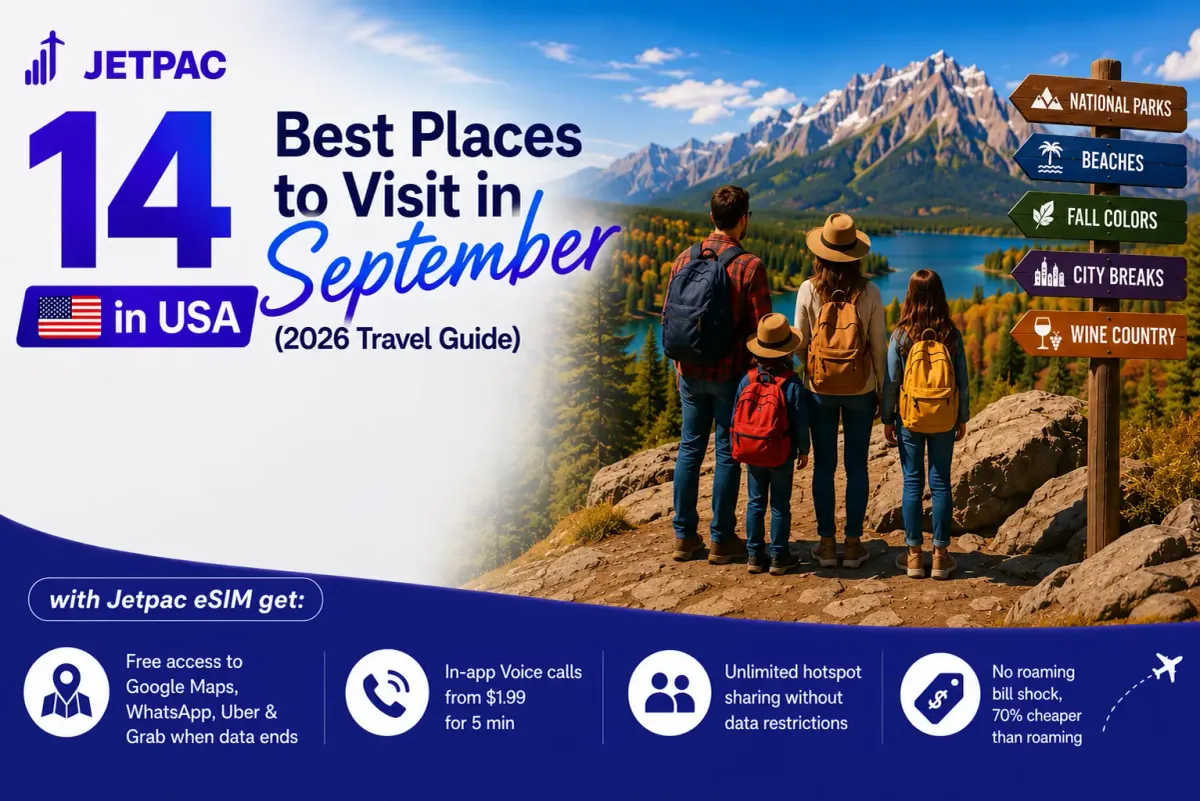 14 Best Places to Visit in September in USA (2026 Travel Guide)
