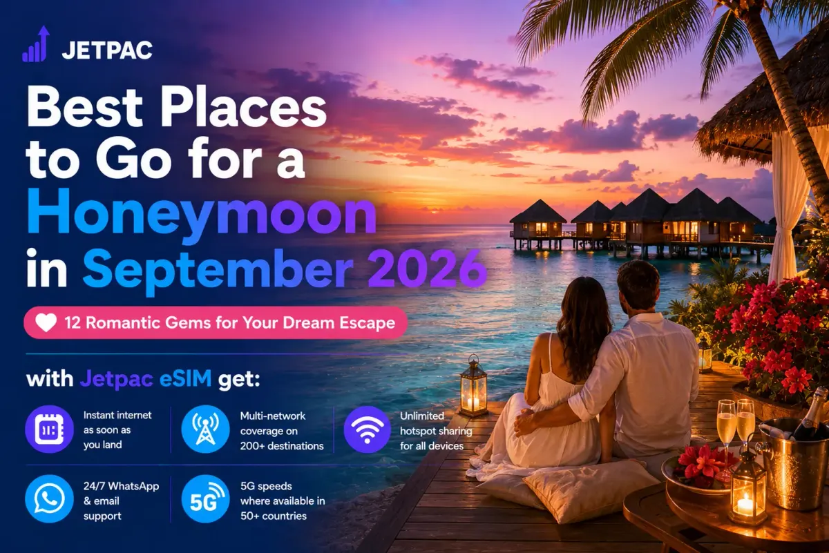 Best Places to Go for a Honeymoon in September 2026: 12 Romantic Gems
