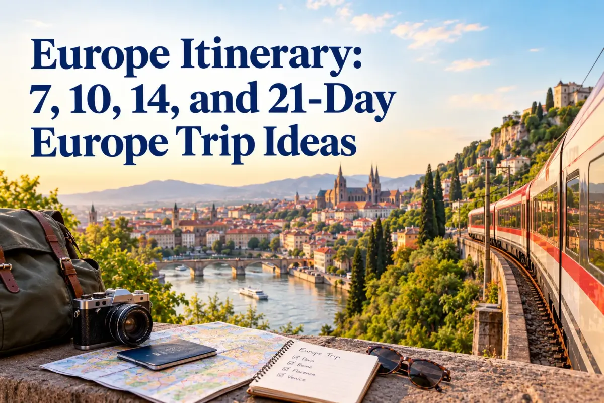 Europe Itinerary 7, 10, 14, and 21-Day Europe Trip Ideas