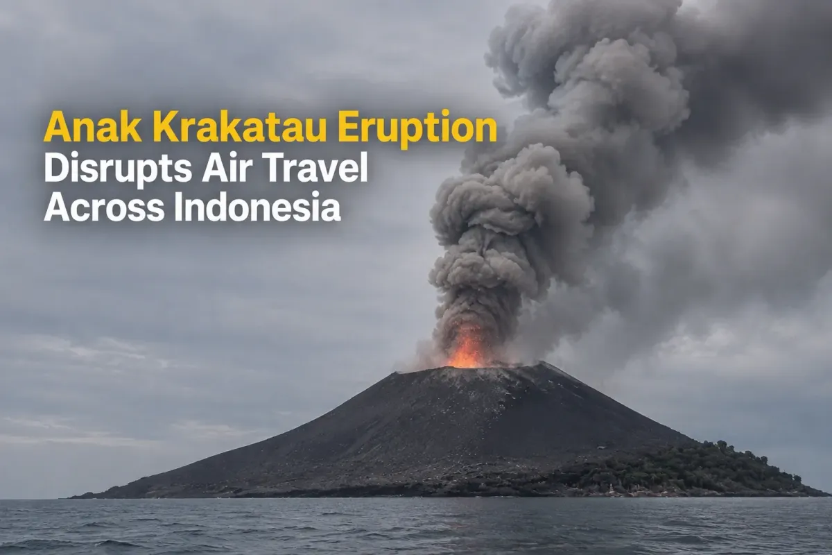 Anak Krakatau Eruption Disrupts Air Travel Across Indonesia