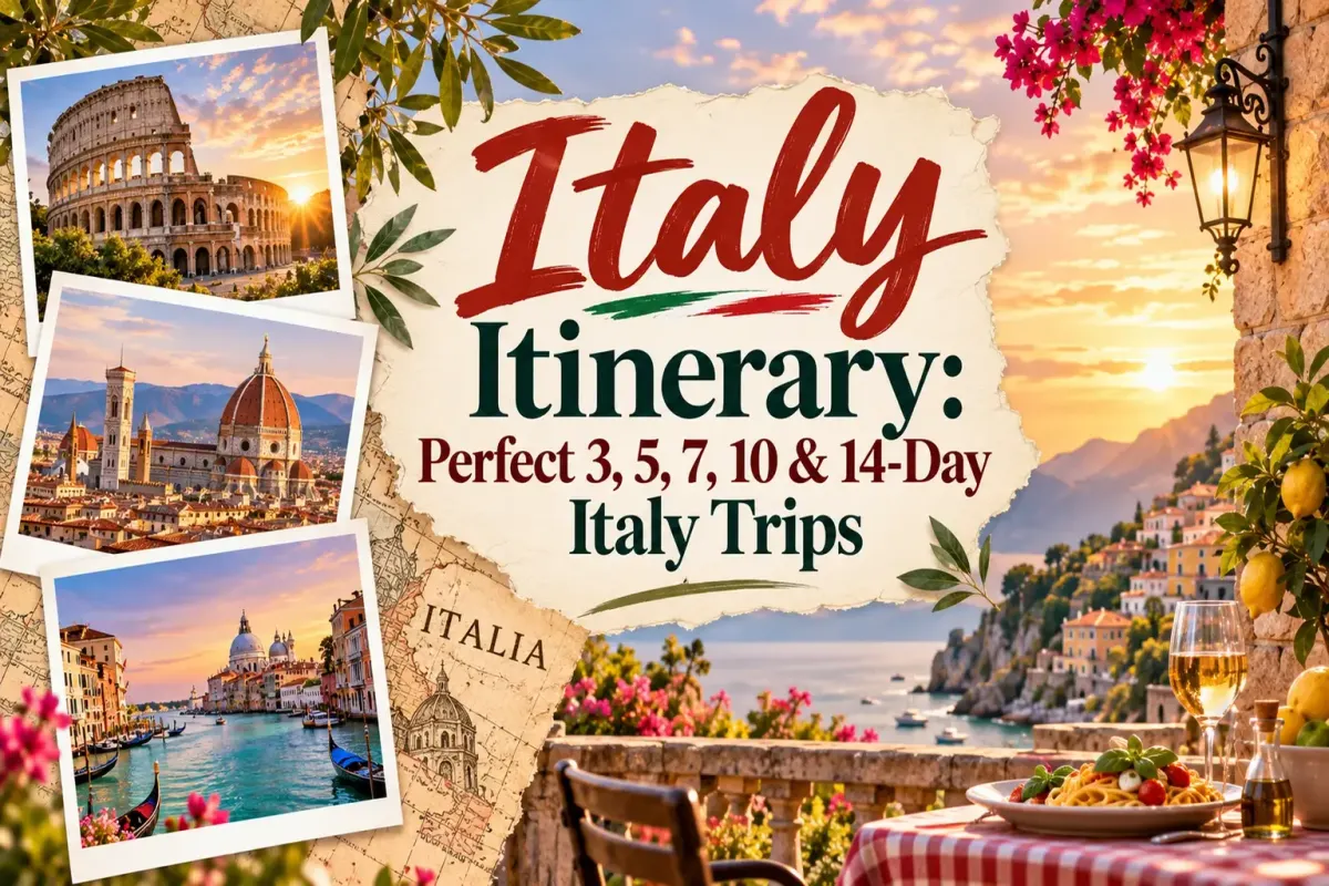 Italy Itinerary: Perfect 3, 5, 7, 10 & 14-Day Italy Trips
