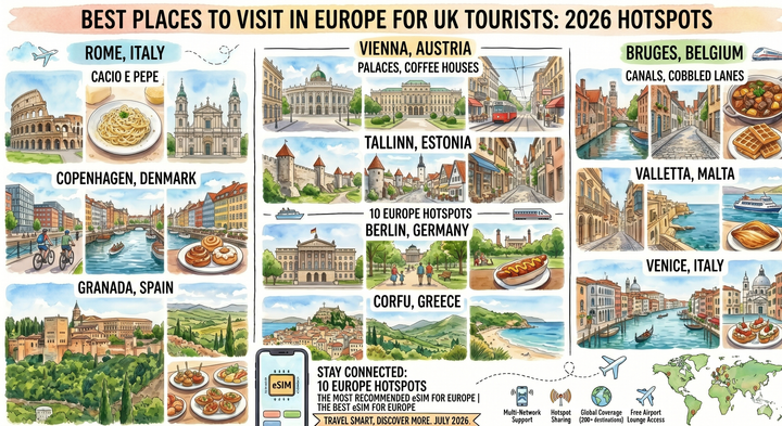 10 Best Places to Visit in Europe for UK Tourists: 2026 Hotspots