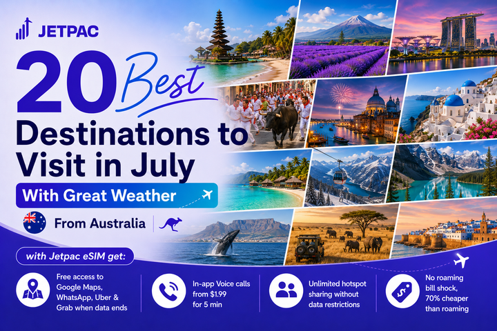 20 Best Destinations to Visit in July With Great Weather From Australia