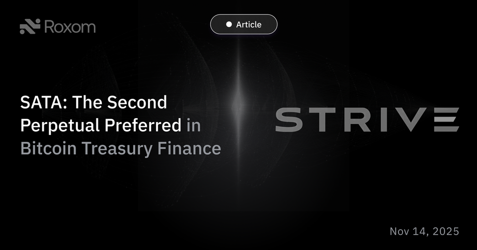 SATA: The Second Perpetual Preferred in Bitcoin Treasury Finance