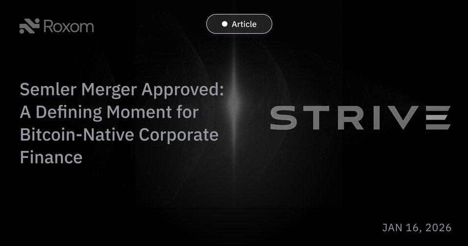 Strive–Semler Merger Approved: A Defining Moment for Bitcoin-Native Corporate Finance