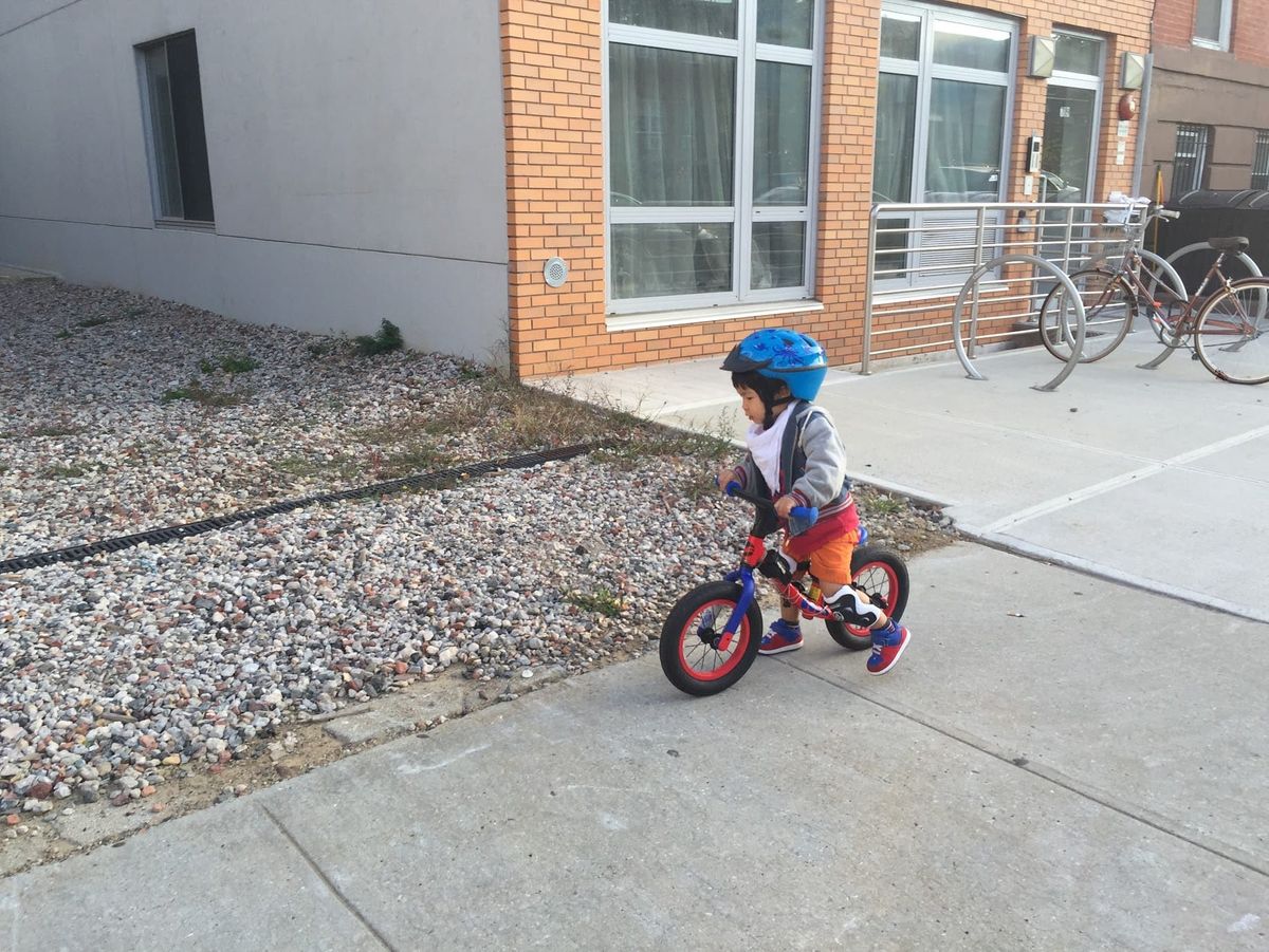 2Y-3Y Cedric and his balance bike!