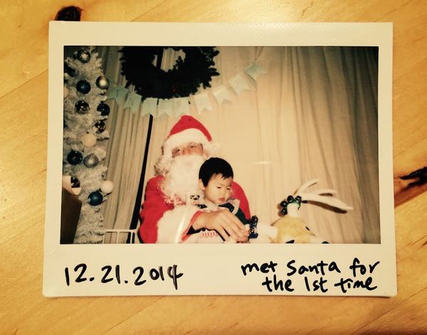 1Y Met Santa for the 1st time 聖誕老人初體驗