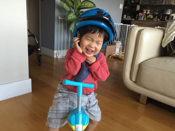 1Y8Ms Cedric and his helmet (& hats)
