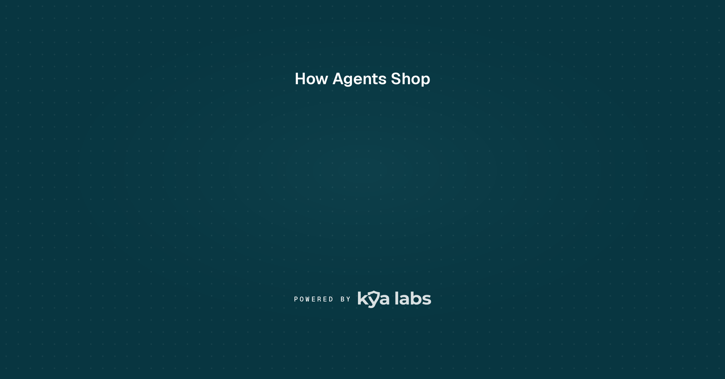 How Agents Shop