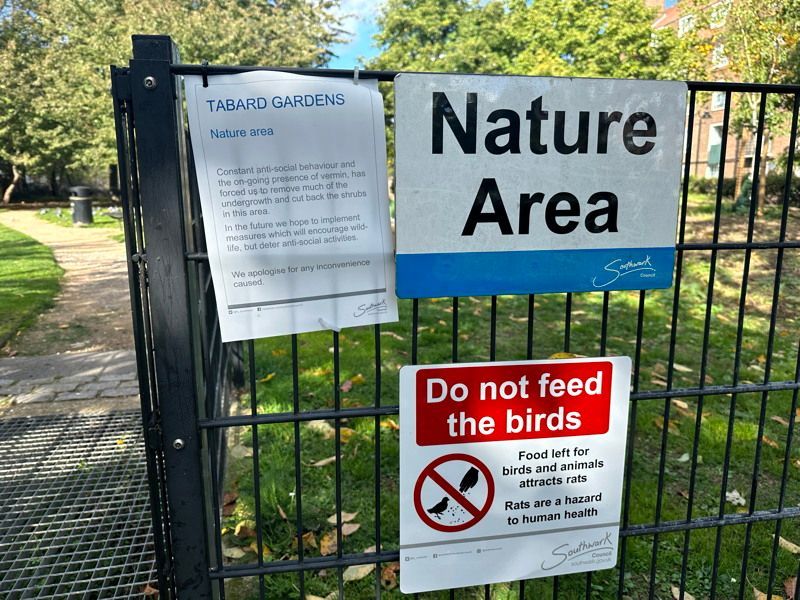 Council clears wildlife garden to deter vermin and drug users