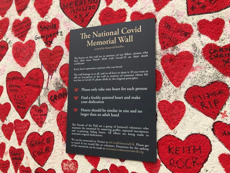 Boris aide: Covid Memorial Wall created by 'left-wing activists'
