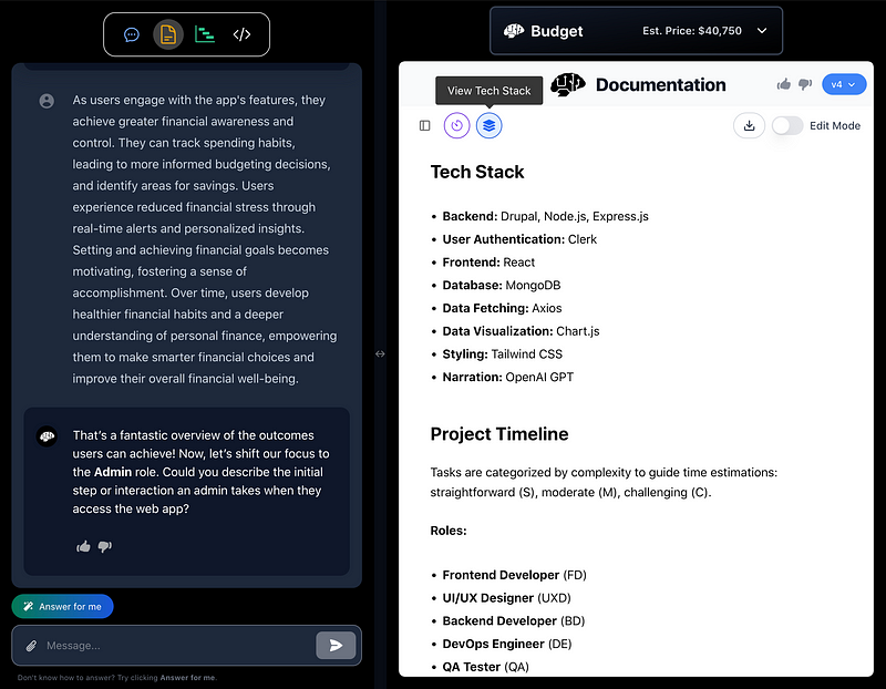 Detailed technical documentation outputted in&nbsp;seconds