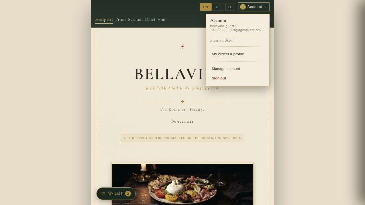 Web App Authentication built with pre.dev