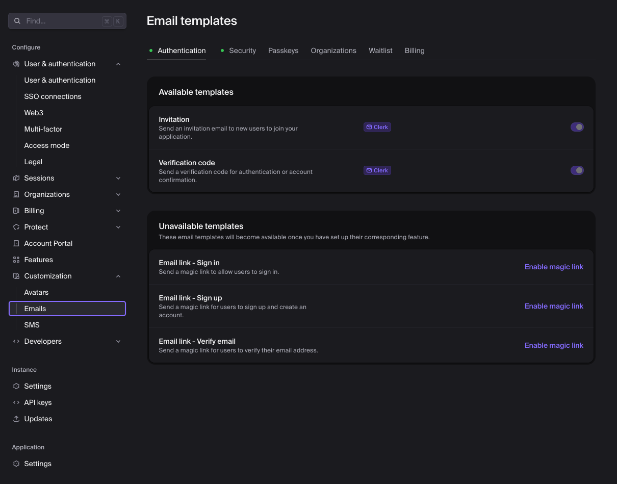 Clerk Dashboard