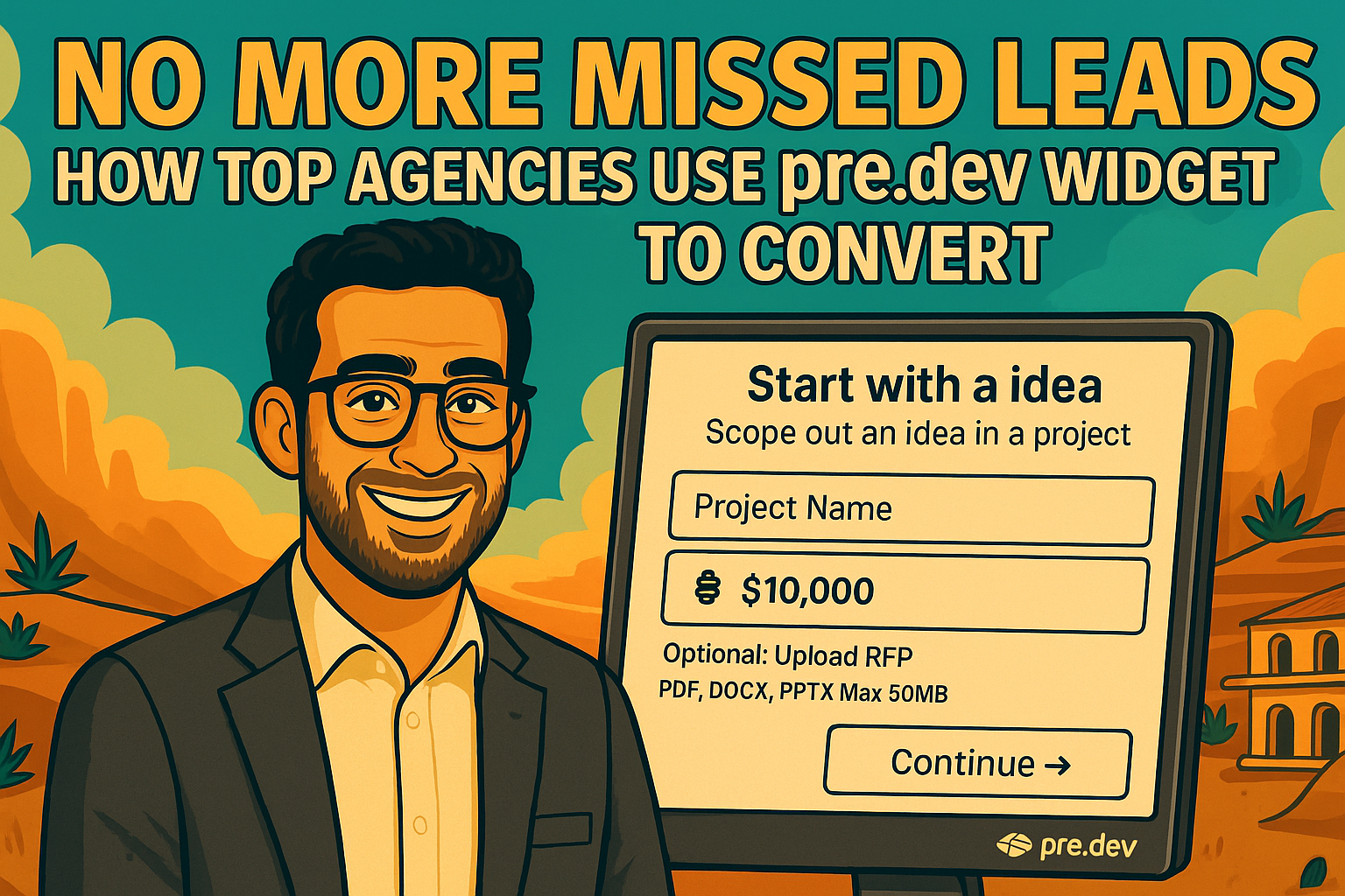 pre.dev AI Lead Gen Widget 