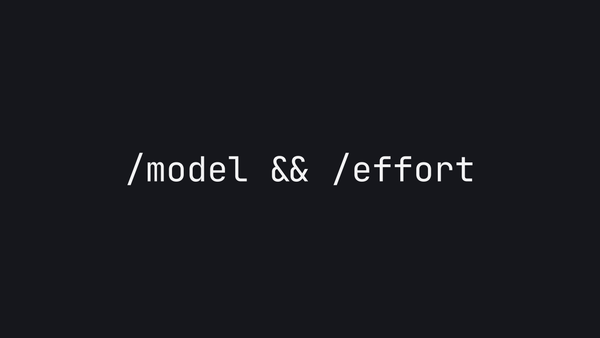 Native Effort Selection and Model Picker