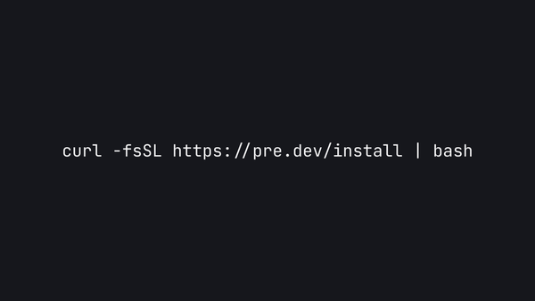 Install the predev CLI