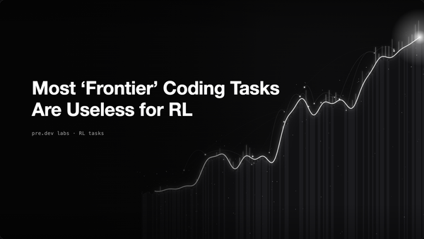 Most “Frontier” Coding Tasks Are Useless for RL Cover Image