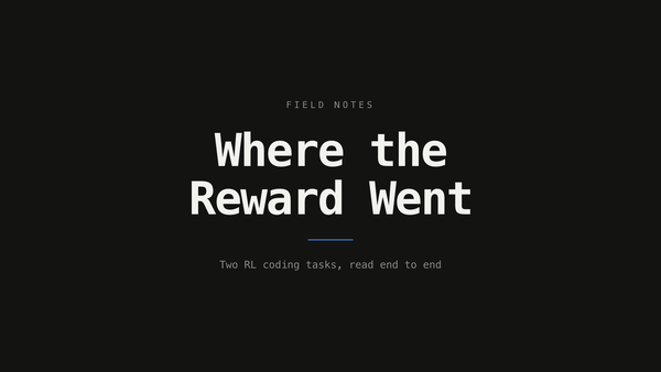 RL Tasks: Where the reward went