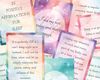 23 printable positive affirmation cards to use before sleep at night
