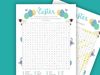 Printable Easter word search for kids.