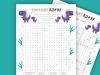 Printable dinosaurs word search for kids.