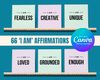 66 printable 'I am' affirmation cards.