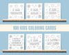 100 coloring affirmation cards for kids.