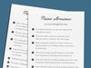 Printable PDF list of 31 affirmations on inner strength for men. 