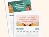 Printable positive affirmation calendar 2026. PDF download. Cute designs featuring strong, beautiful women.