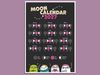 Moon calendar 2027 (pink)