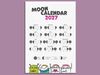 Moon calendar 2027 (white)