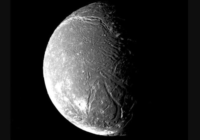 Lunas de Urano podrían ser  restos de un sistema de satélites preexistente