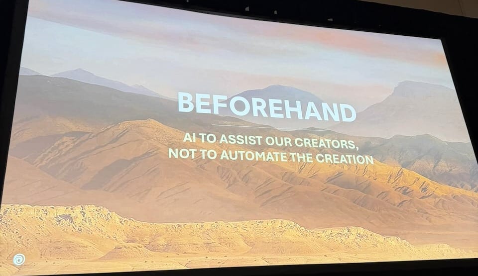 Beforehand: AI to assist our creators, not to automate the creation