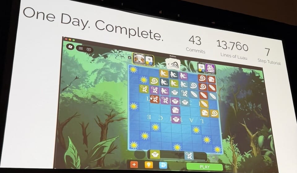 Latice for Roblox — One Day. Complete. Around 14,000 lines of Luau, 7-step tutorial