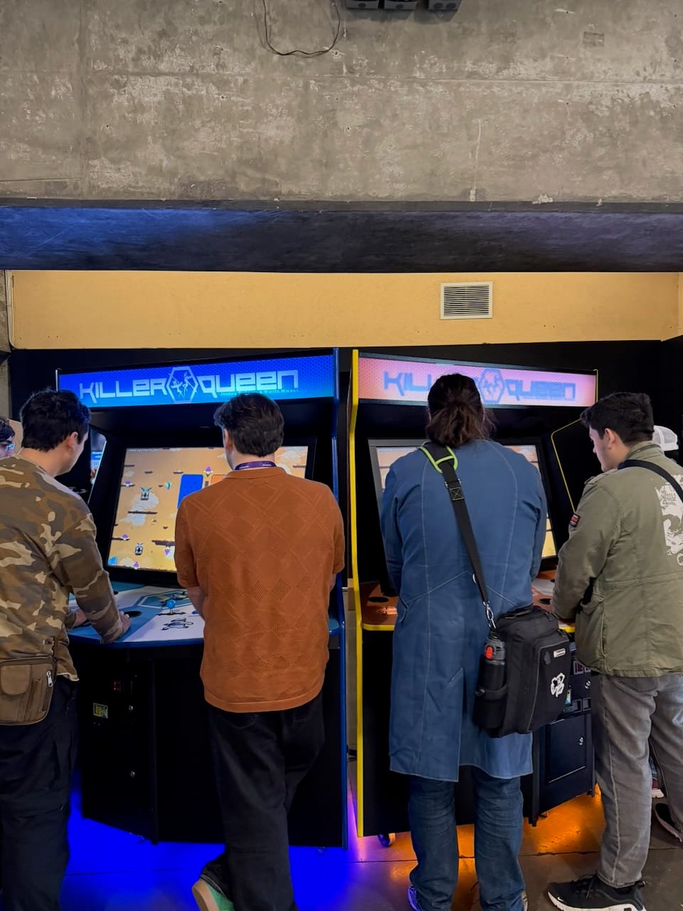 Arcade cabinets in the concourse
