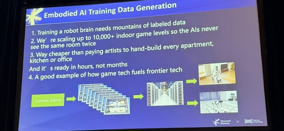 Embodied AI Training Data Generation: Genesis Scene generating 10,000+ indoor environments for robot training
