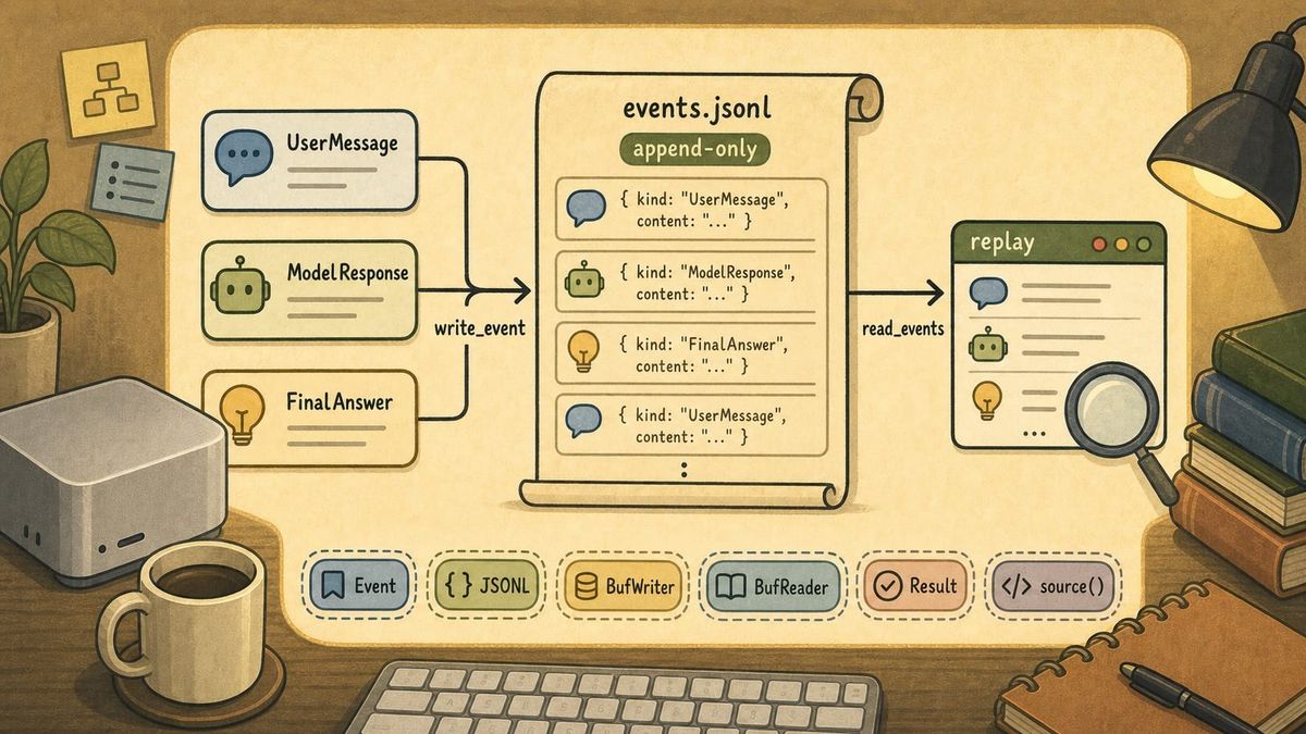 Building a Local-First Agent Framework in Rust (Part 5): Recording What Happened With an Event Log
