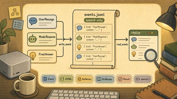 Building a Local-First Agent Framework in Rust (Part 5): Recording What Happened With an Event Log
