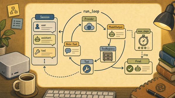 Building a Local-First Agent Framework in Rust (Part 8): The Agent Loop and Session Continuity