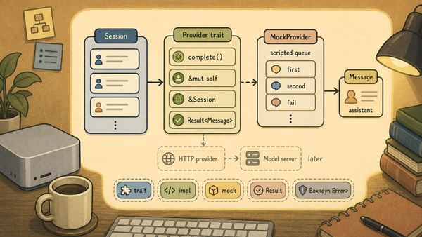 Building a Local-First Agent Framework in Rust (Part 4): The Provider Trait and a Scripted Mock