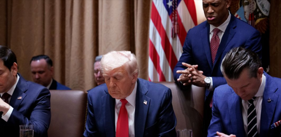 Watch: Trump's First Cabinet Meeting Opens with a Powerful Prayer 'In Jesus' Name'