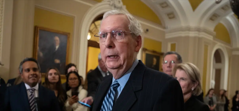McConnell Falls Down Senate Stairs After Casting Vote