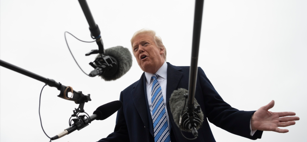 SEE IT: Reporter Accidentally Hits Trump In Face With Microphone