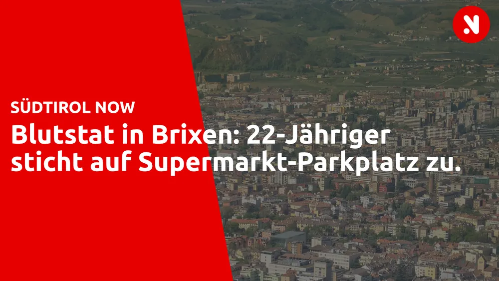 Blutstat in Brixen: 22-Jähriger sticht auf Supermarkt-Parkplatz zu