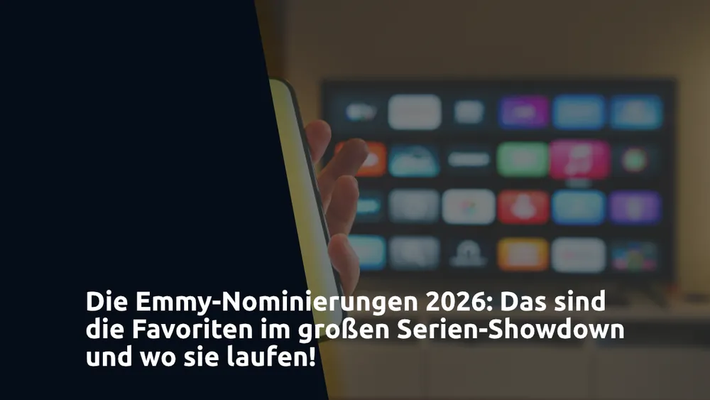 Die Emmy-Nominierungen 2026: Das sind die Favoriten im großen Serien-Showdown und wo sie laufen!