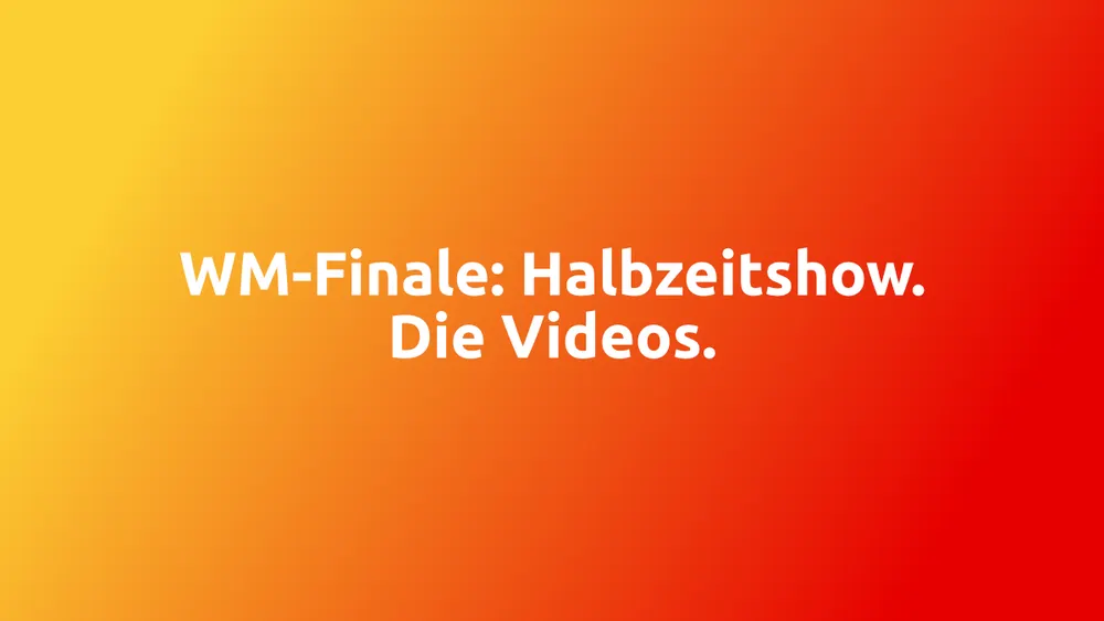 Spektakel beim WM-Finale: Das ist die historische Halbzeitshow im Video