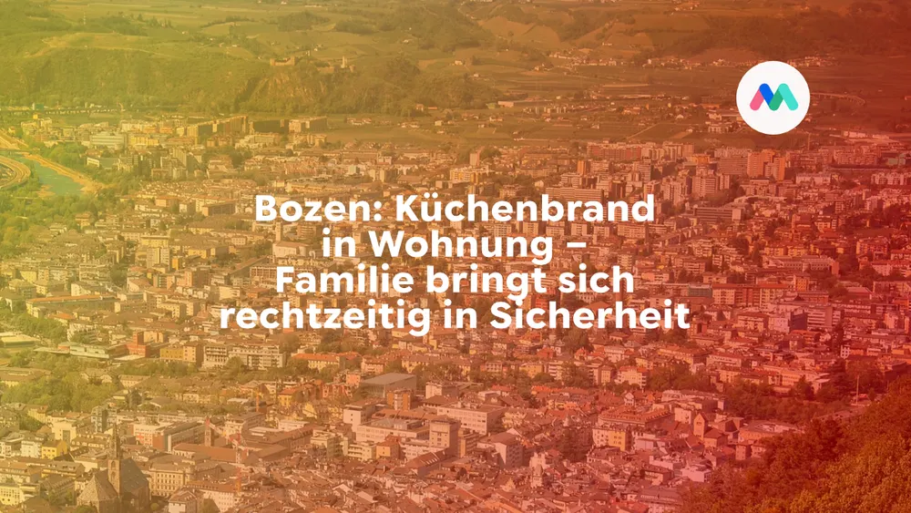 Bozen: Küchenbrand in Wohnung – Familie bringt sich rechtzeitig in Sicherheit