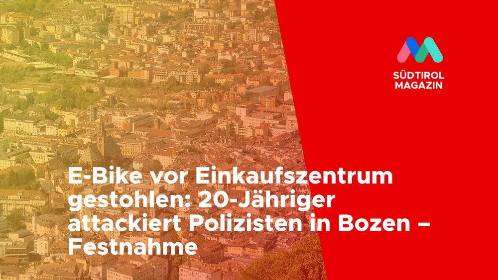 E-Bike vor Einkaufszentrum gestohlen: 20-Jähriger attackiert Polizisten in Bozen – Festnahme
